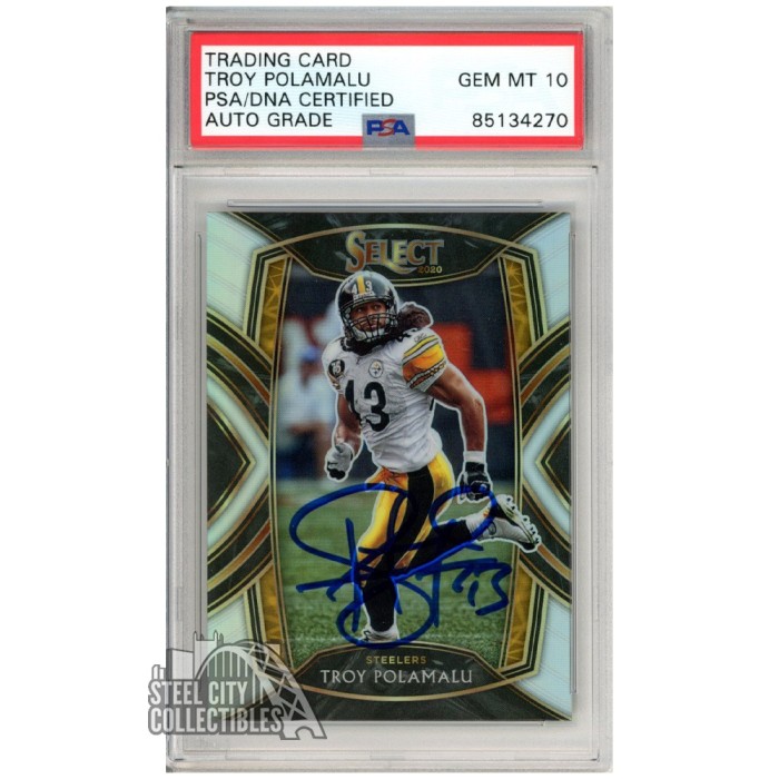 Troy Polamalu /99 2021 Panini National Treasures Patch online Auto