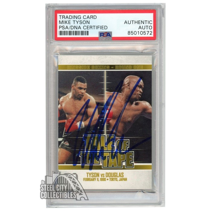 Mike Tyson 2010 Sport Kings Tale of the Tape Autograph Card #67 PSA/DNA ...