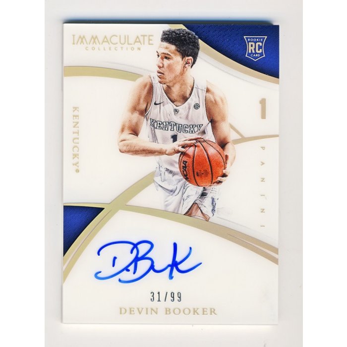 Devin Booker 2015 Panini Immaculate Collegiate Autograph