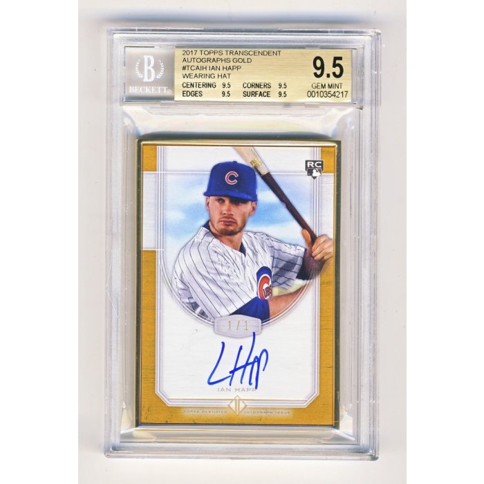 Ian Happ 2017 Topps Transcendent Baseball Framed Autograph Gold RC 1/1 ...