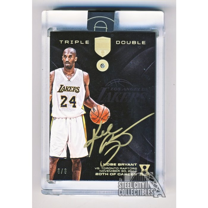 Autographed Los Angeles Lakers Kobe Bryant Panini America White