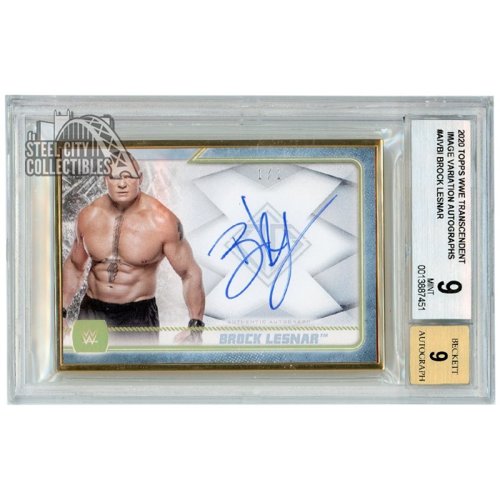 Brock offers Lesnar WWE Select auto