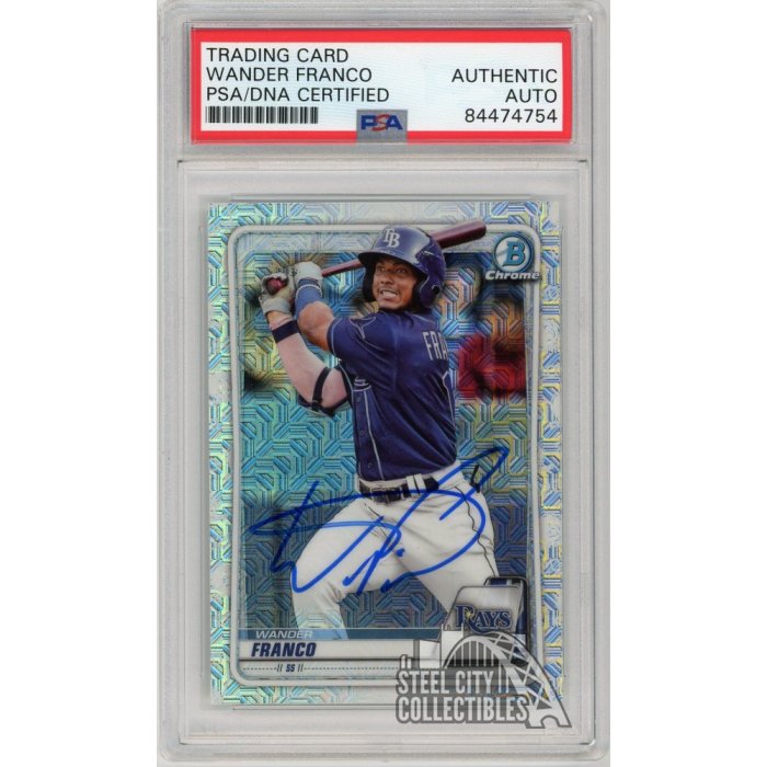 Wander Franco 2020 Bowman Chrome Sapphire Autograph Card #BCP-1