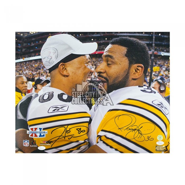 Hines Ward Jerome Bettis Autographed Pittsburgh Steelers Logo Football –  The Jersey Source