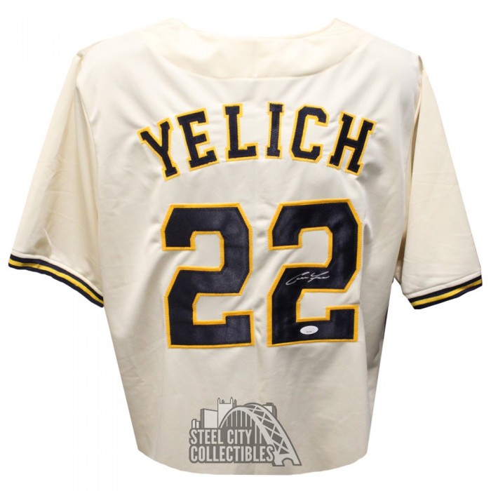 Christian Yelich Autographed Milwaukee Custom Blue Baseball Jersey