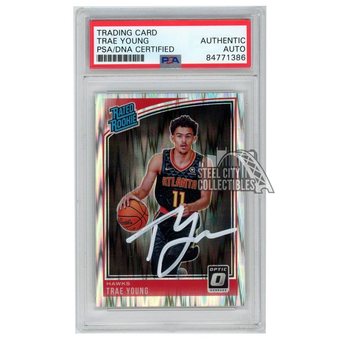 Trae Young 2018-19 Panini Donruss Optic Rated Rookie Shock