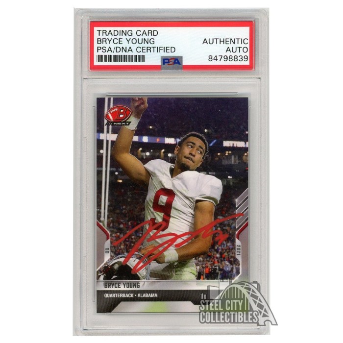 Bryce Young - 2021 Bowman NEXT TOPPS NOW® Football - Card #3 - PR: 1901