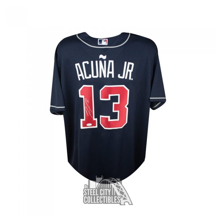 Ronald Acuna Jr Atlanta Braves Youth 8-20 Red Alternate Cool Base Player  Jersey