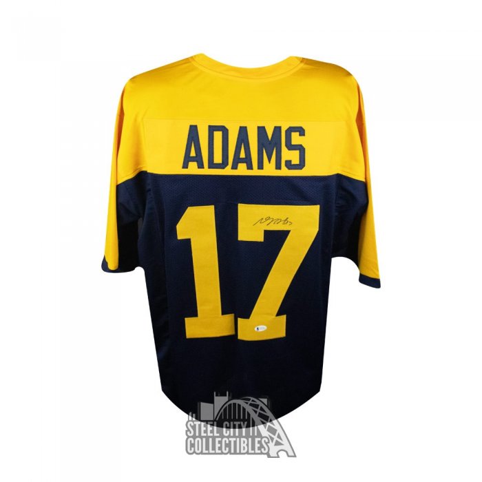 Davante Adams Signed Green Custom Football Jersey