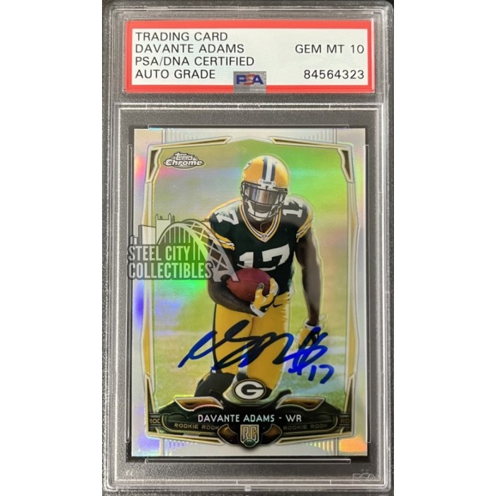 Davante Adams Autographed Miami Dolphins Football Card