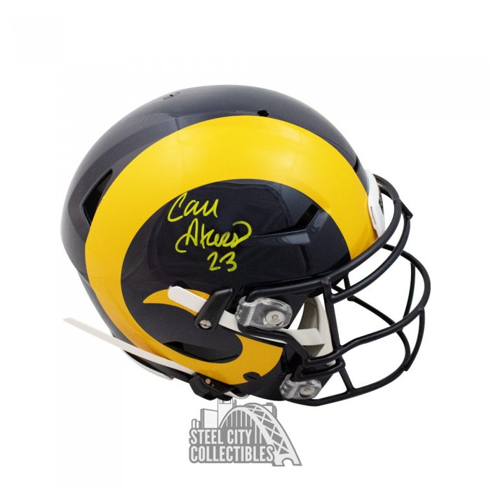 Los Angeles Rams Cam Akers Signed Full Size Replica Flash Helmet