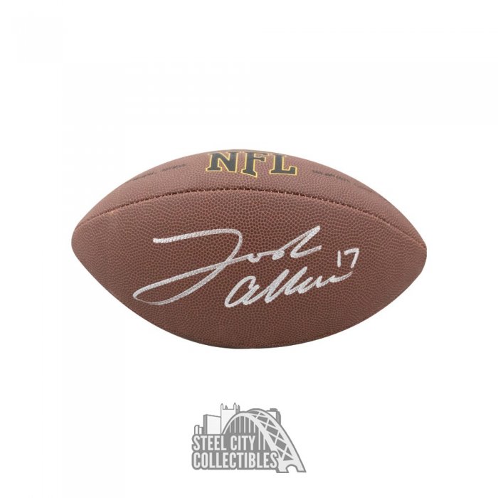 Josh Allen Buffalo Bills Autographed White Panel Football