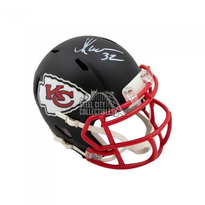 Marcus Allen Autographed Kansas City Chiefs Flat Black Mini Football ...