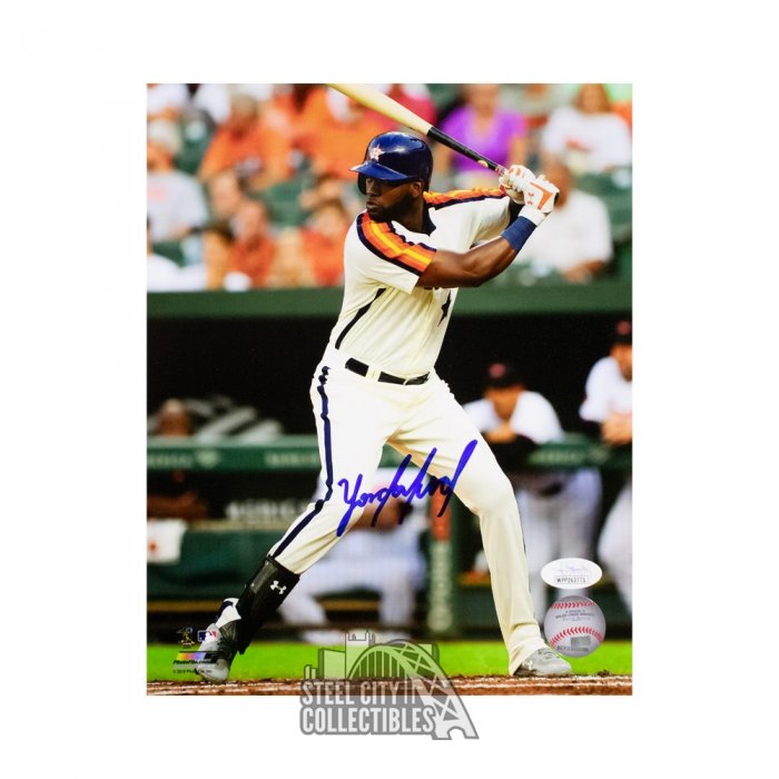 Yordan Alvarez 2019 AL ROY Autographed Houston Custom Baseball