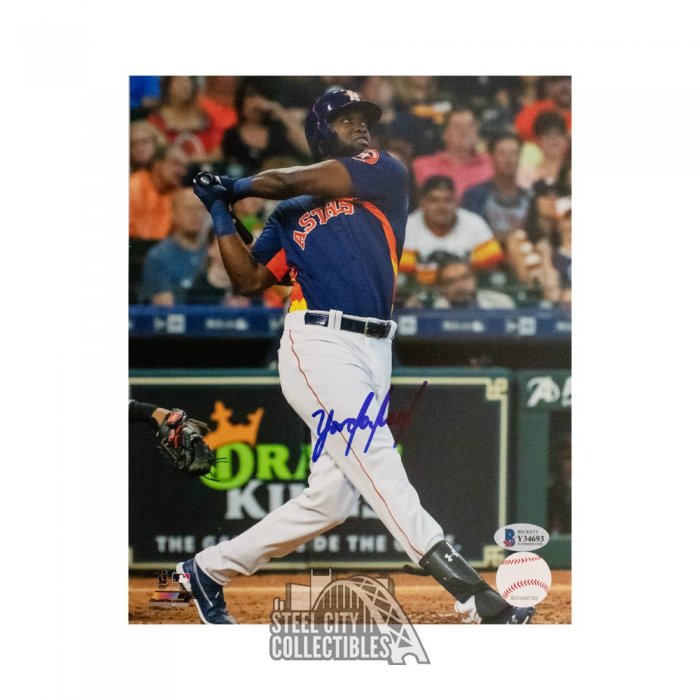 Yordan Alvarez Autographed 16x20 Photo Houston Astros Beckett BAS