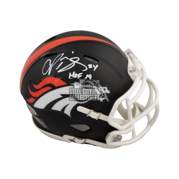 Champ Bailey HOF Autographed Broncos Eclipse Authentic Full-Size Football  Helmet - BAS COA