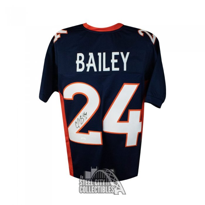 CHAMP BAILEY SIGNED CUSTOM REPLICA BRONCOS JERSEY - JSA