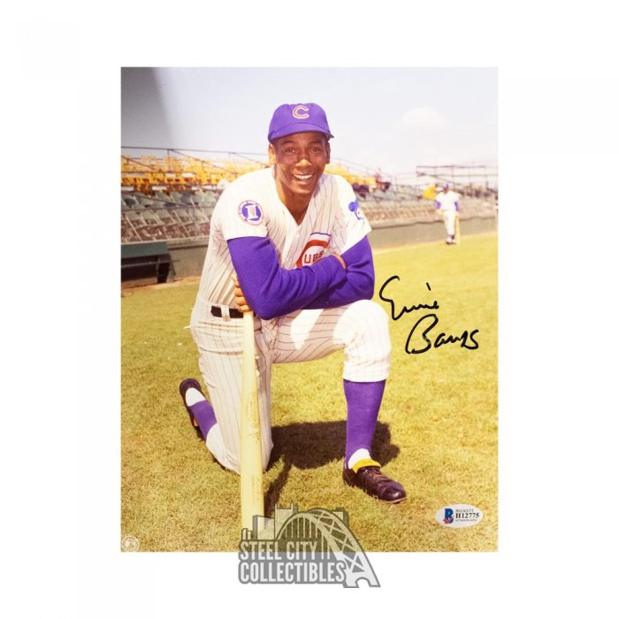 Ernie Banks Autographed 8x10 Baseball Photo