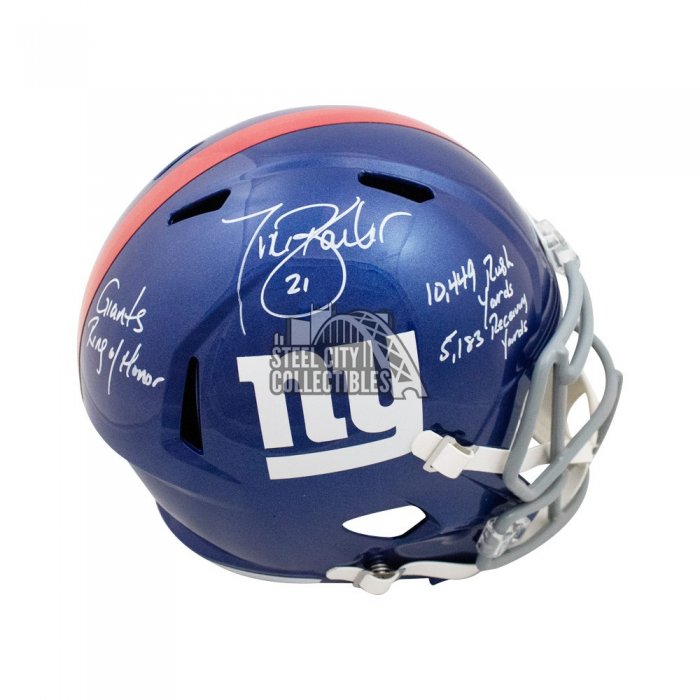 Tiki Barber Autographed New York Giants Flash Speed Mini Helmet - Beck –  The Jersey Source