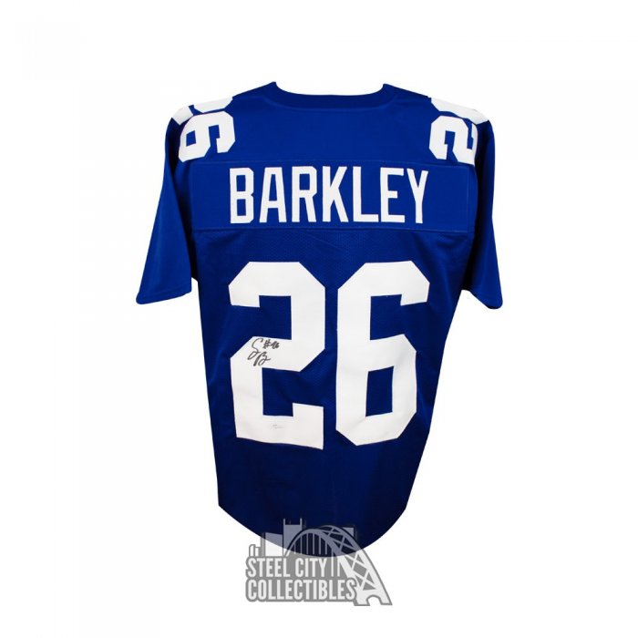 Saquon Barkley Signed New York Giants Custom Jersey (JSA Signature Debut  COA)