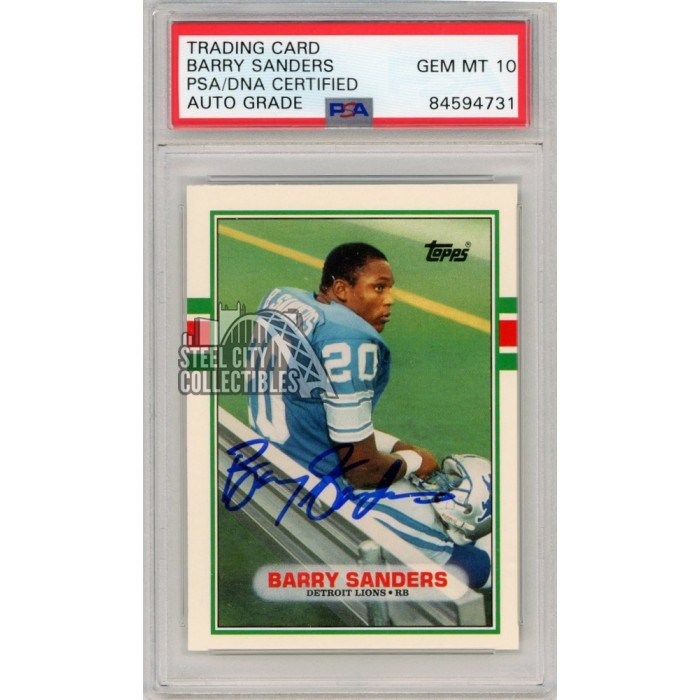 Barry Sanders  PSA AutographFacts℠