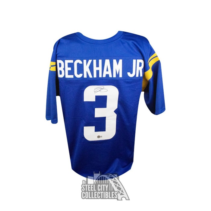 Men's Nike Odell Beckham Jr. Black Los Angeles Rams Super Bowl LVI Game  Fashion Jersey