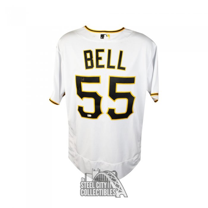 Autographed Pittsburgh Pirates Josh Bell Fanatics Authentic Black Replica  Jersey