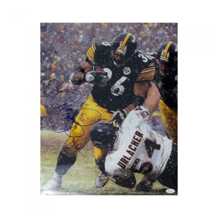 JEROME BETTIS AUTOGRAPH 16x20 OVER URLACHER STEELERS!!!