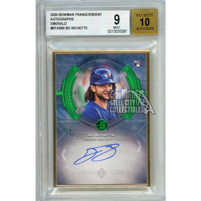 Bo Bichette Autographed Rookie Card With COA 