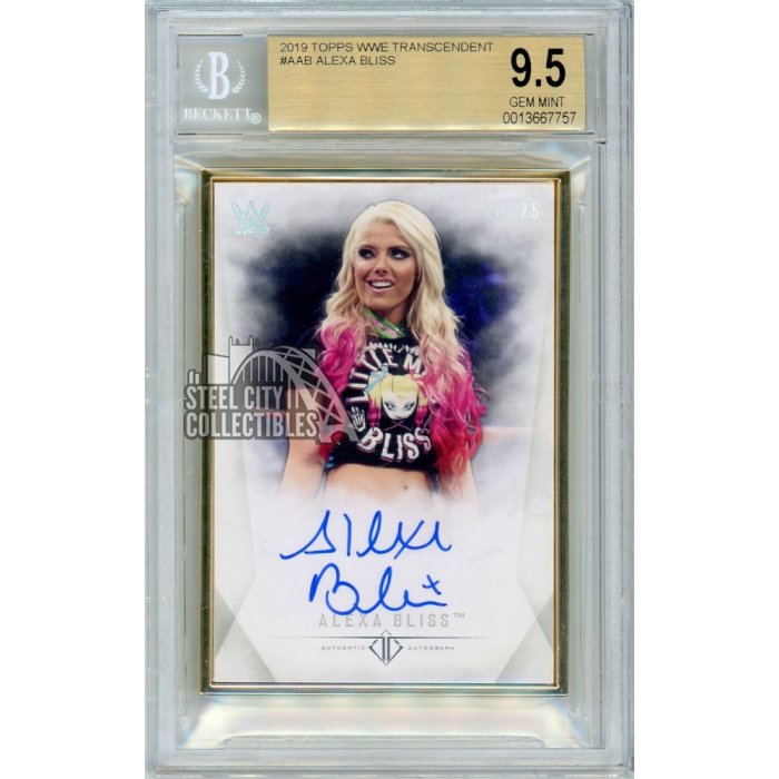 TOPPS WWE2019 ALEXA BLISS 直書きサインカー13/25 - トレーディングカード