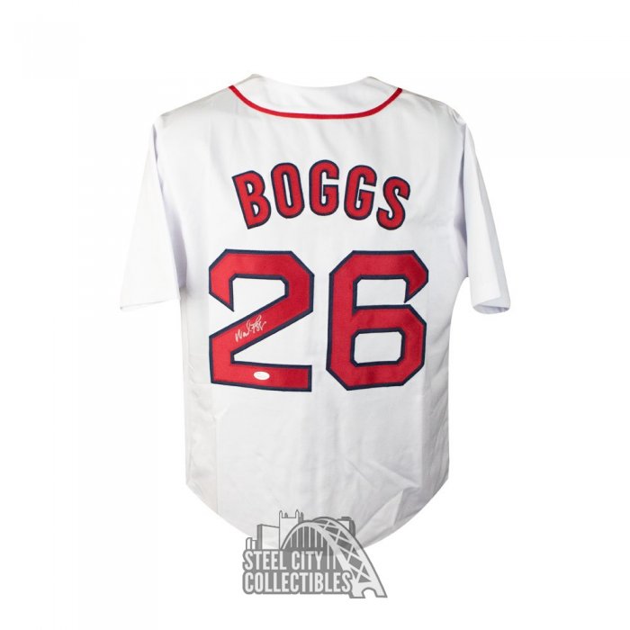 Wade Boggs Signed Tampa Bay Grey Baseball Jersey (JSA)