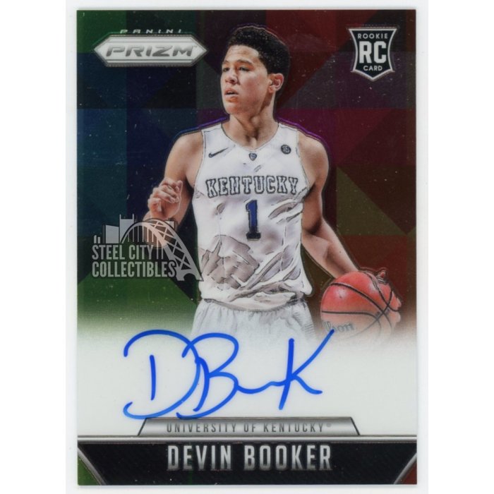 Devin Booker 2015-16 Panini Prizm Basketball Rookie Signatures ...