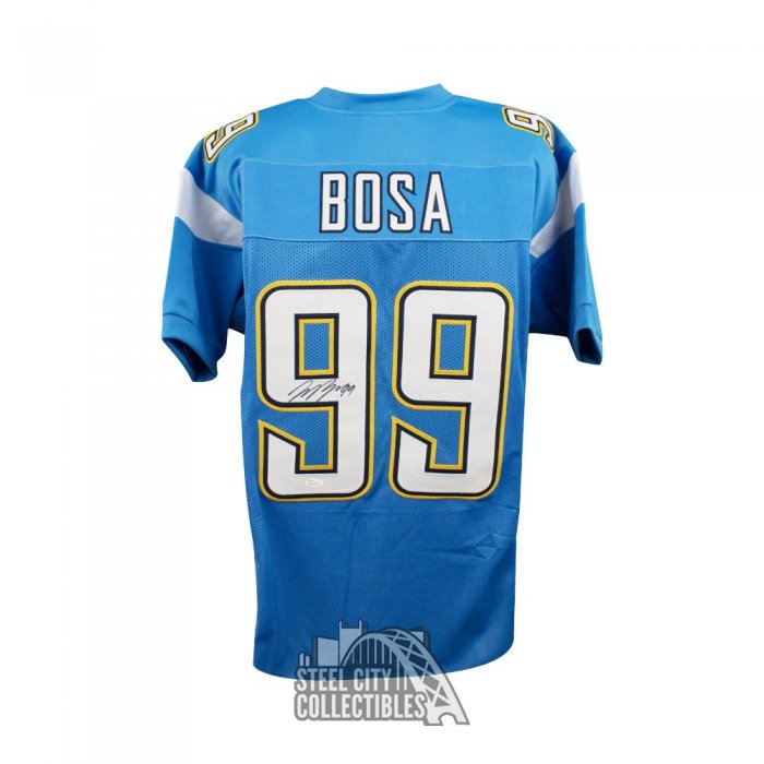 Joey Bosa Autographed Los Angeles Custom Navy Football Jersey - JSA (B)