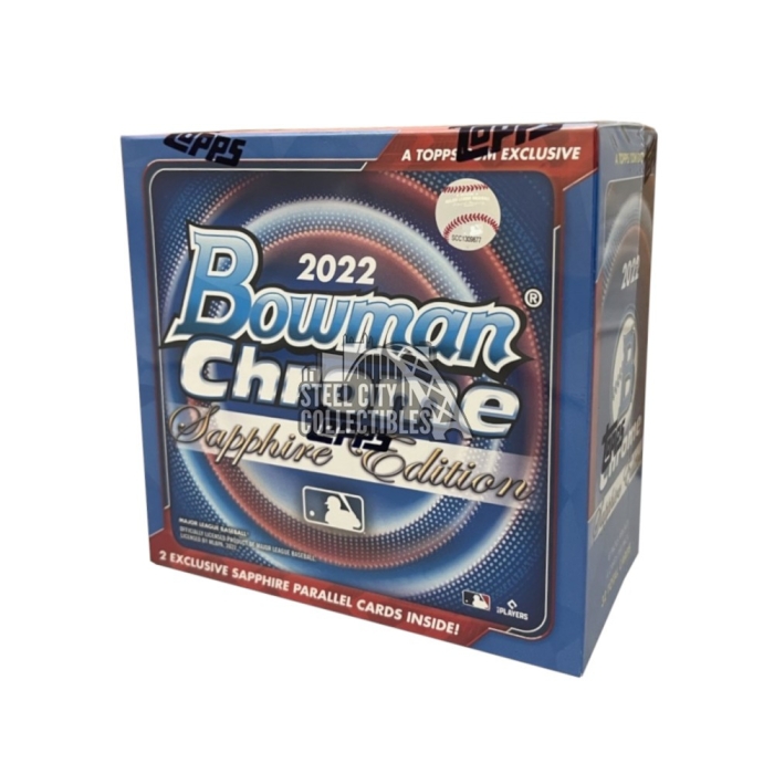 2022 Bowman Chrome Baseball Sapphire Edition Box Steel City Collectibles