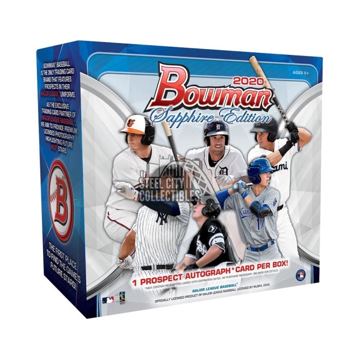 2020 Bowman Sapphire Baseball Hobby Box | Steel City Collectibles