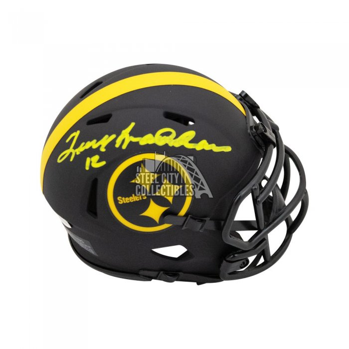 Terry Bradshaw Autographed Steelers Camo Authentic Full-Size Football Helmet  - BAS COA