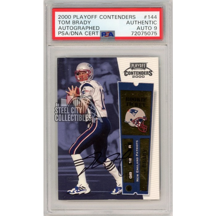 TOM BRADY 2018 Panini Contenders Playoff Ticket /175 #36 PSA outlet MINT 9 NE Patriots