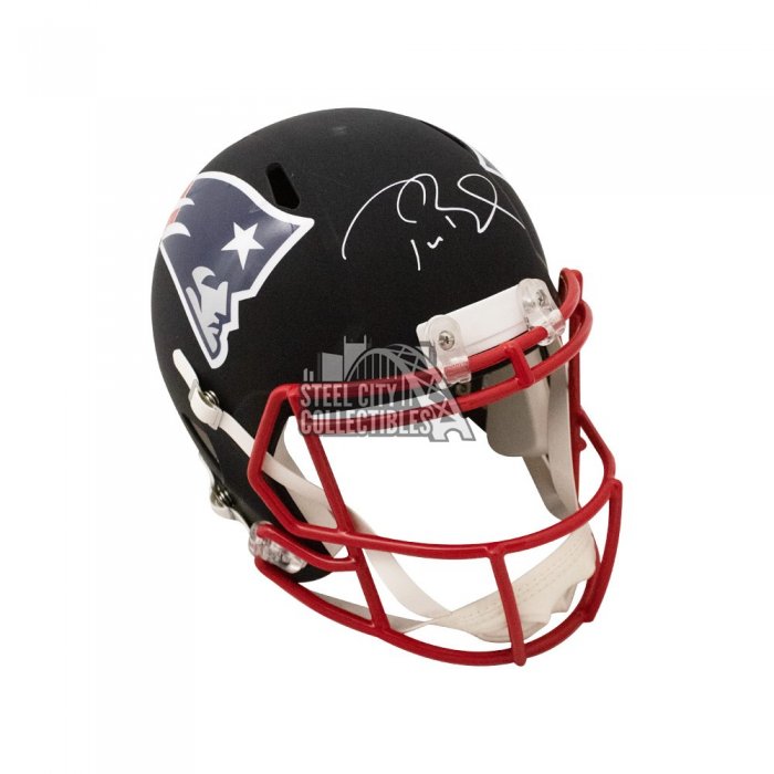 : Tom Brady Autographed Patriots Chrome Replica Full-Size  Football Helmet - Fanatics LOA : Collectibles & Fine Art