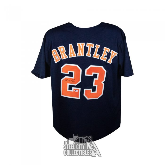 Michael Brantley Autographed Houston Custom Orange Baseball Jersey