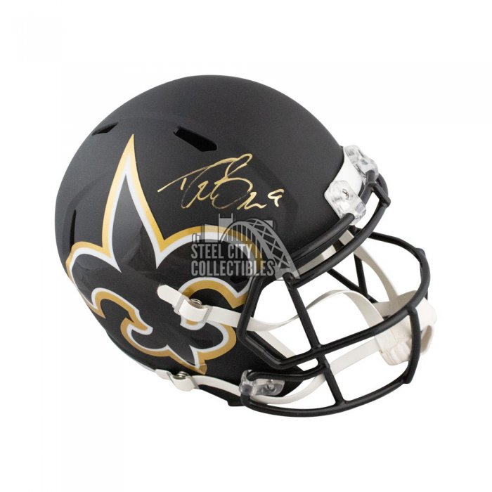 Drew Brees Autographed New Orleans Saints Eclipse Black Full Size