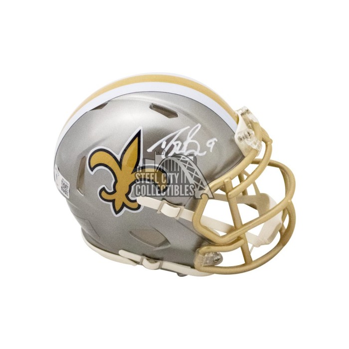 Drew Brees Autographed New Orleans Saints Flash Mini Football