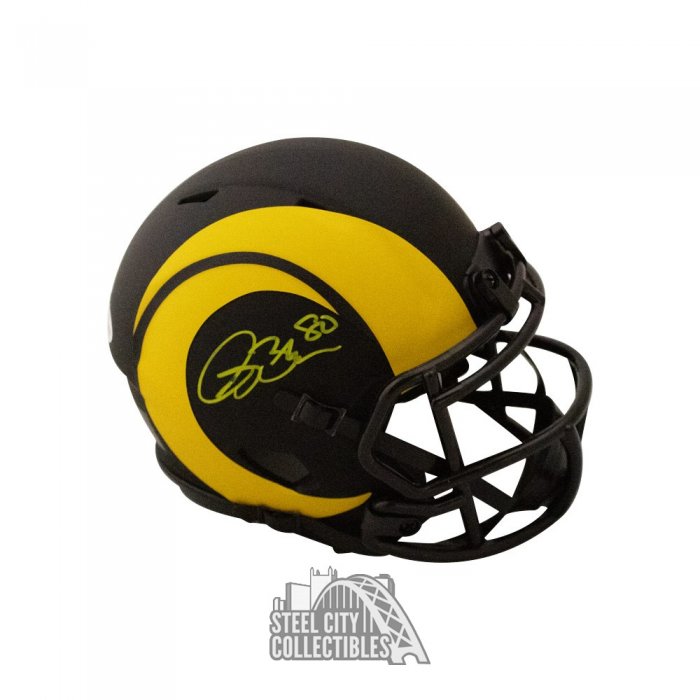 Shop Isaac Bruce Los Angeles Rams Signed Riddell Throwback Mini Helmet with  HOF 20 Inscription