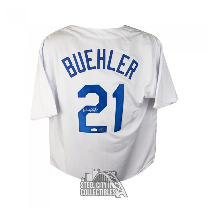 Walker Buehler Signed Dodgers Custom Framed Jersey Display (JSA)