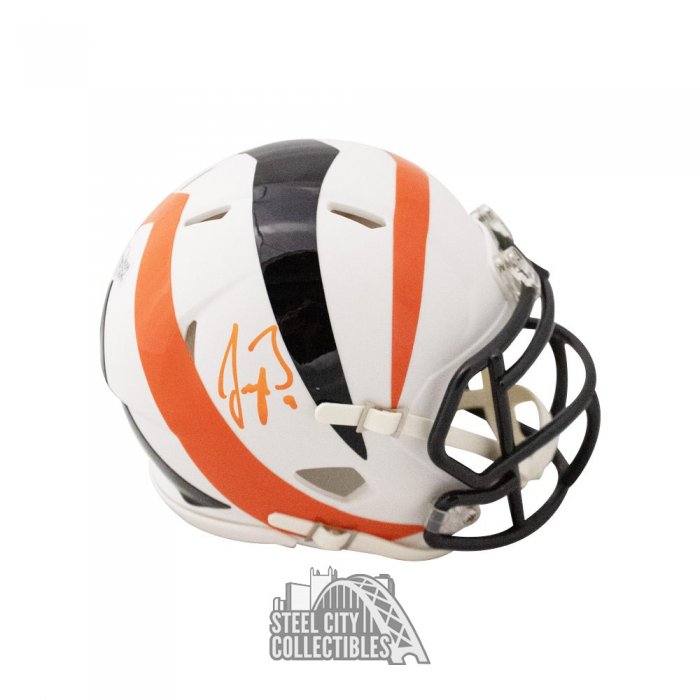 Joe Burrow Autographed Cincinnati Bengals AMP Mini Football