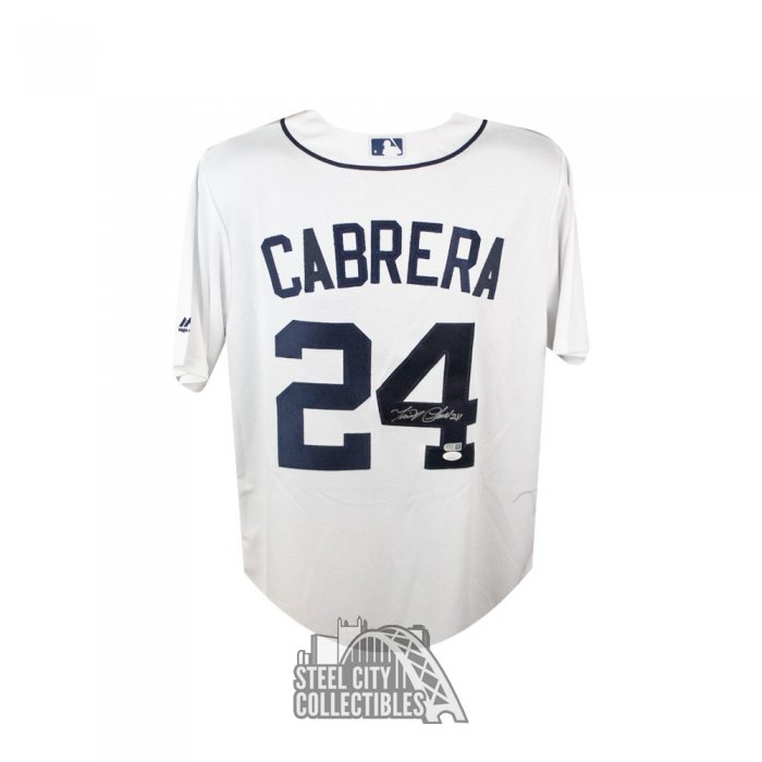 Miguel Cabrera Signed 2015 ALL STAR Jersey Majestic Detroit Tigers Auto JSA  XL