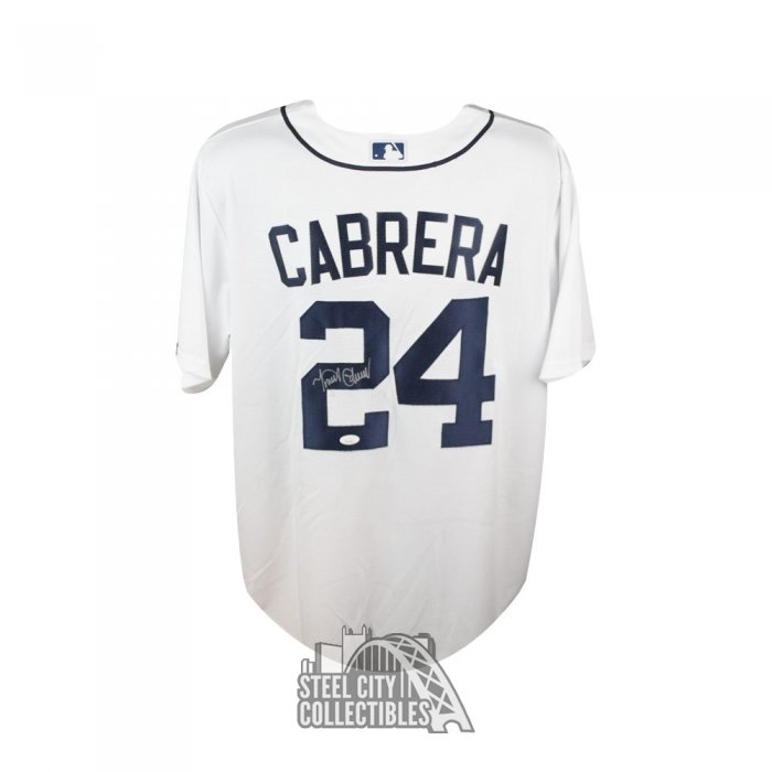 Miguel Cabrera Signed 35x43 Custom Framed Jersey (JSA COA
