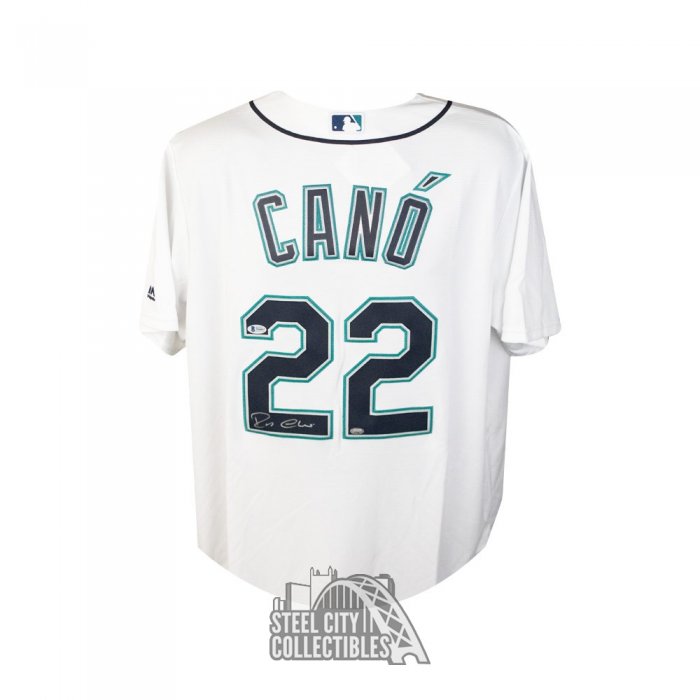 Robinson Cano Autographed Seattle Mariners Majestic Baseball Jersey - BAS  COA