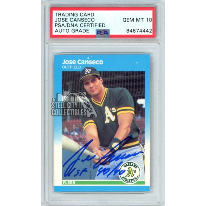 Jose Canseco 1987 Fleer 