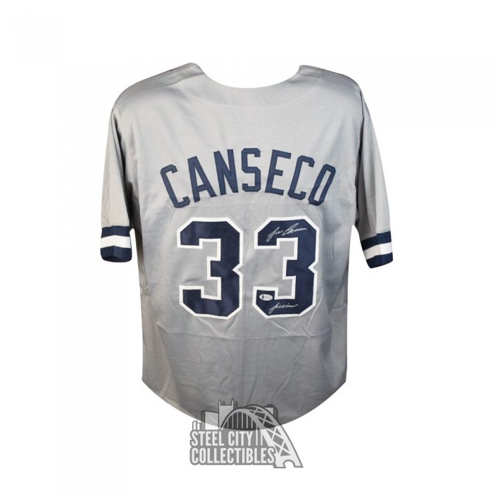 Jose Canseco Juiced Autographed Texas Custom Baseball Jersey - BAS