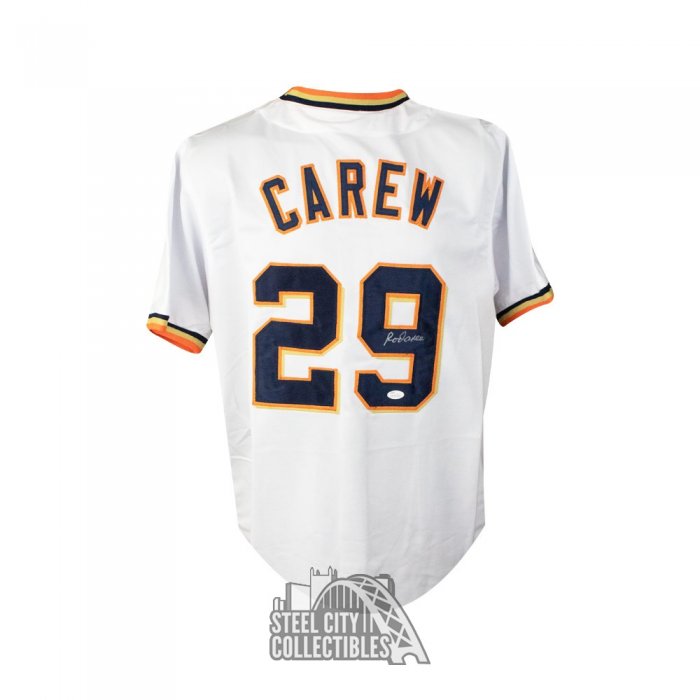 Rod Carew Autographed Minnesota Custom White Baseball Jersey - JSA